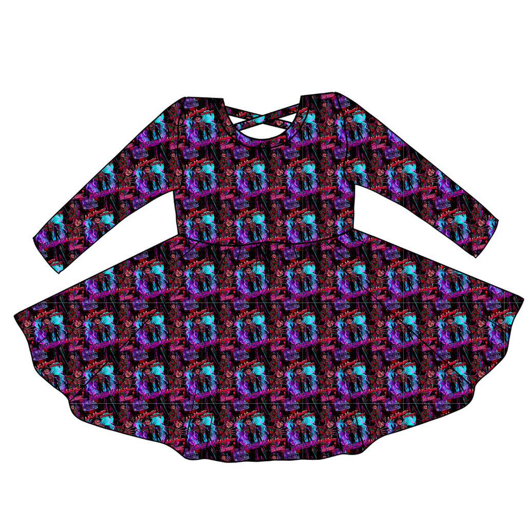 Restless Nights - Violet Cross Back Long Sleeve Knit - PRE ORDER