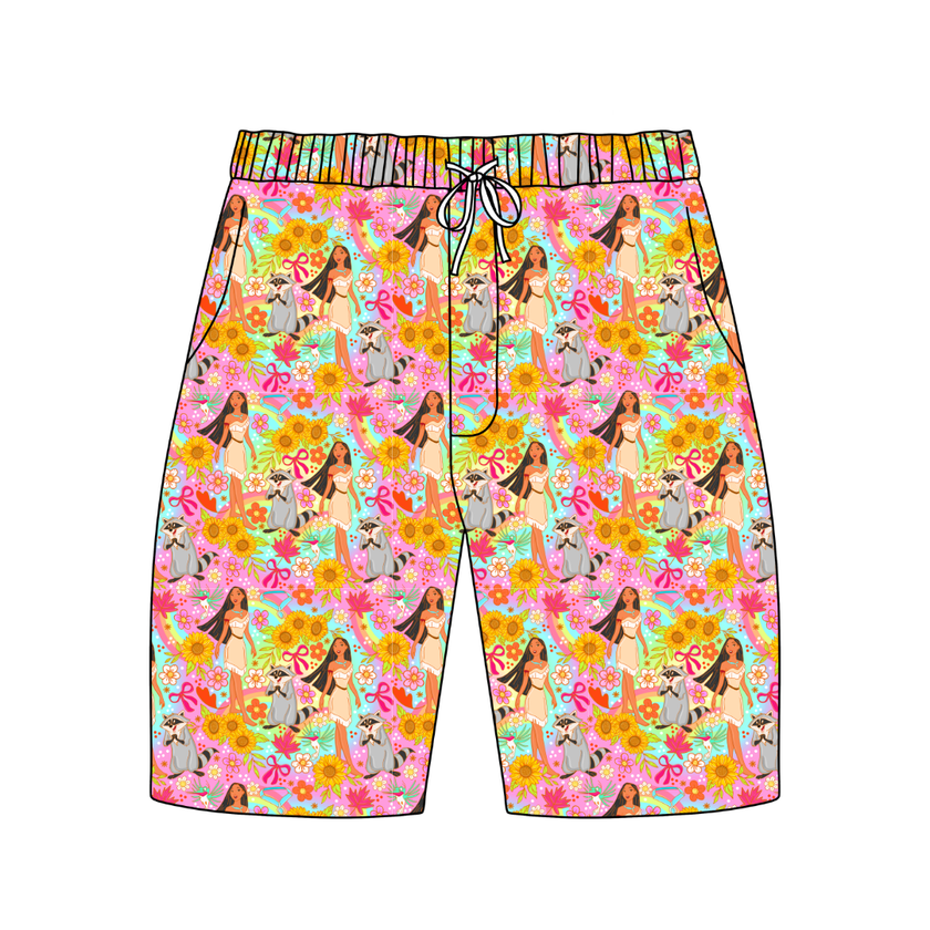 Wild & Free Chill Extended Length Adult Pajama Bamboo Shorts - Pre Order