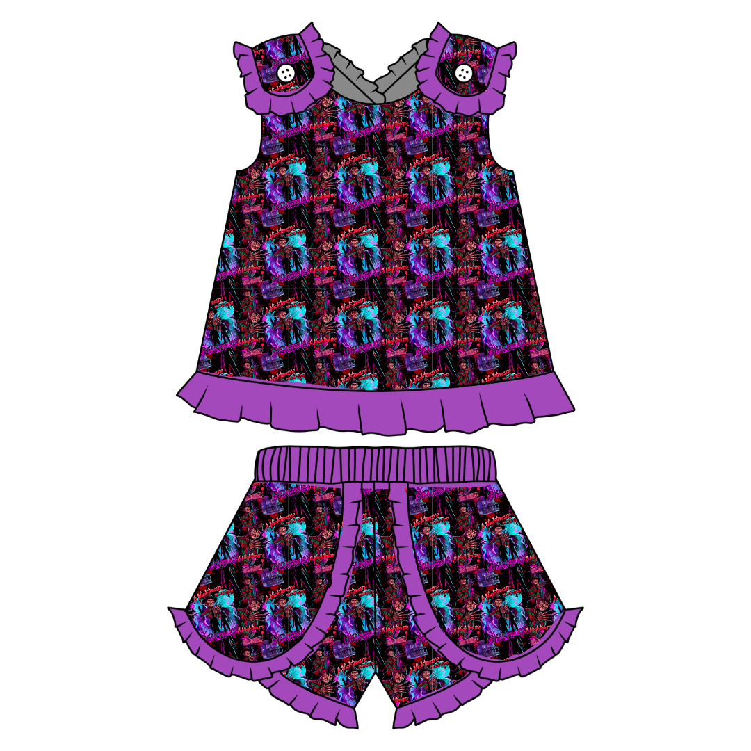 Restless Nights - Evie Tulip Short Set Knit - PRE ORDER