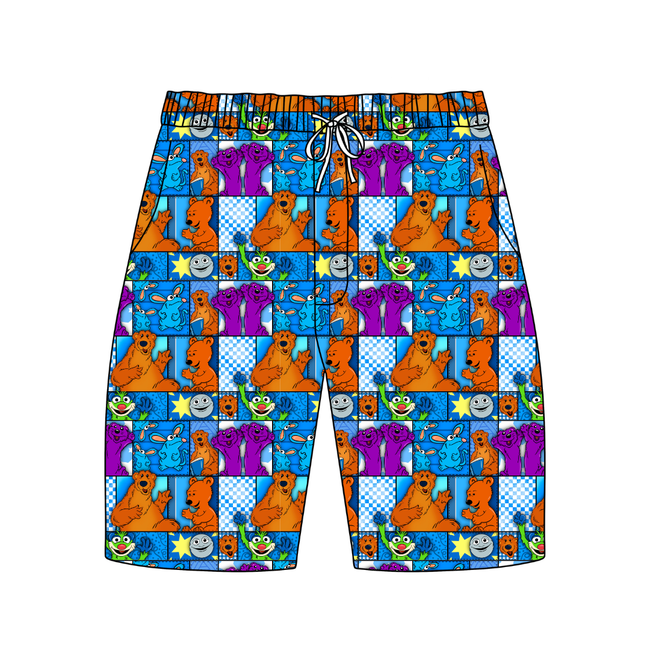 House of Blue Chill Extended Length Adult Pajama Bamboo Shorts - Pre Order