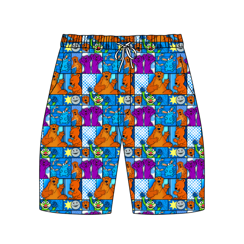 House of Blue Chill Extended Length Adult Pajama Bamboo Shorts - Pre Order