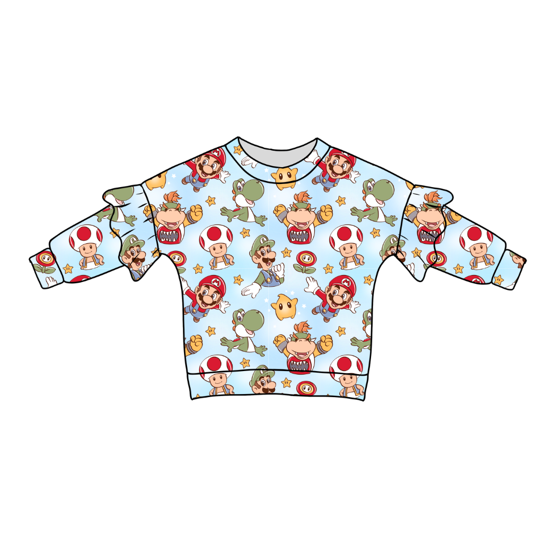 Dino Might Lillie Ruffle Sweater Knit - PRE ORDER