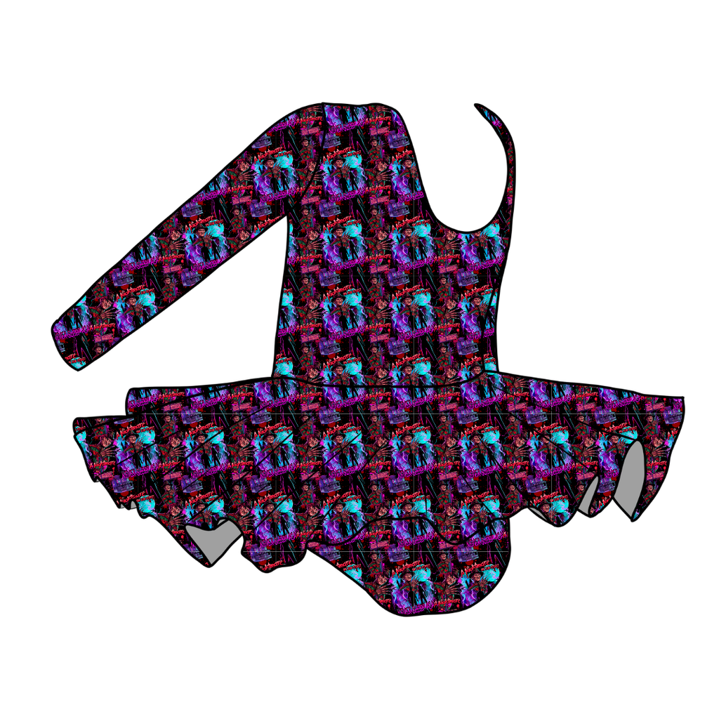 RESTLESS NIGHTS - Grace Long Sleeve Skirted Leotard - PRE ORDER