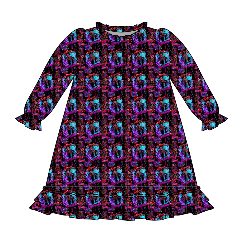 Restless Nights Emerald Bamboo Long Sleeve Lounge Dress - PRE ORDER