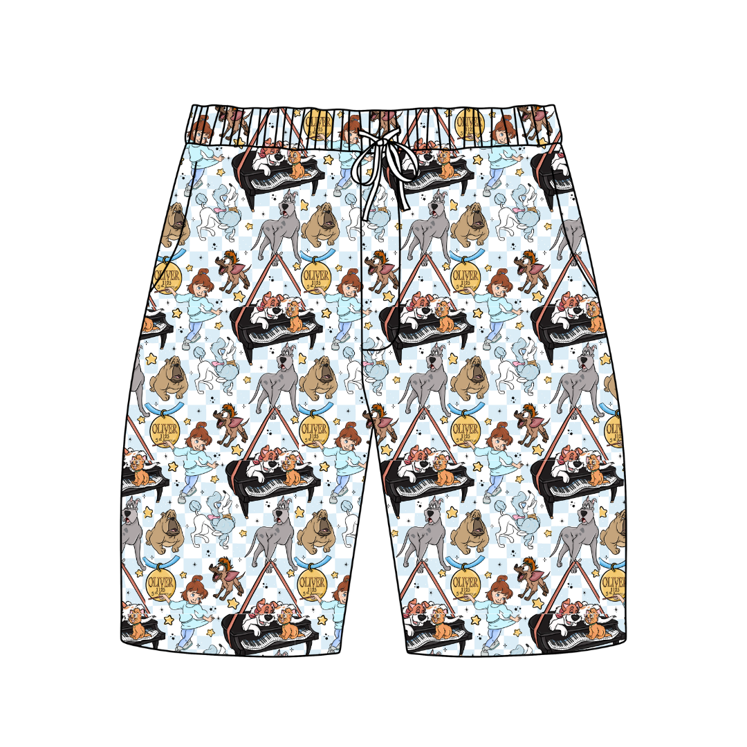 Big City Besties Chill Extended Length Adult Pajama Bamboo Shorts - Pre Order