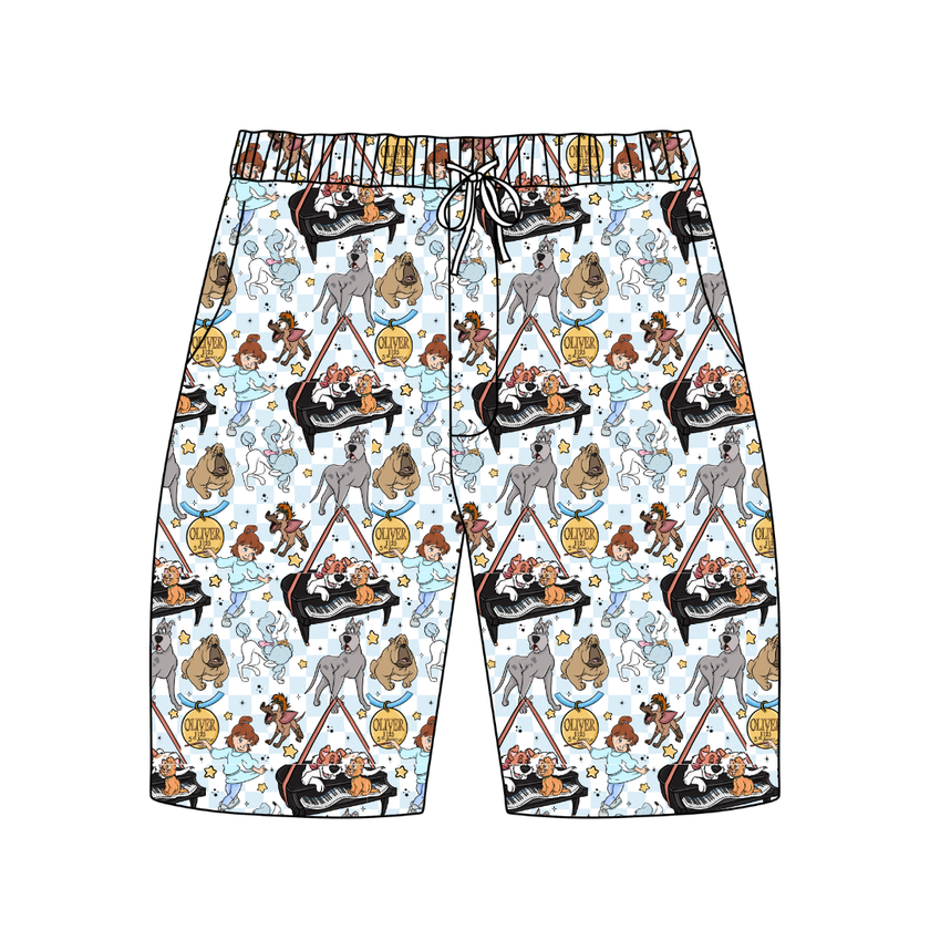 Big City Besties Chill Extended Length Adult Pajama Bamboo Shorts - Pre Order