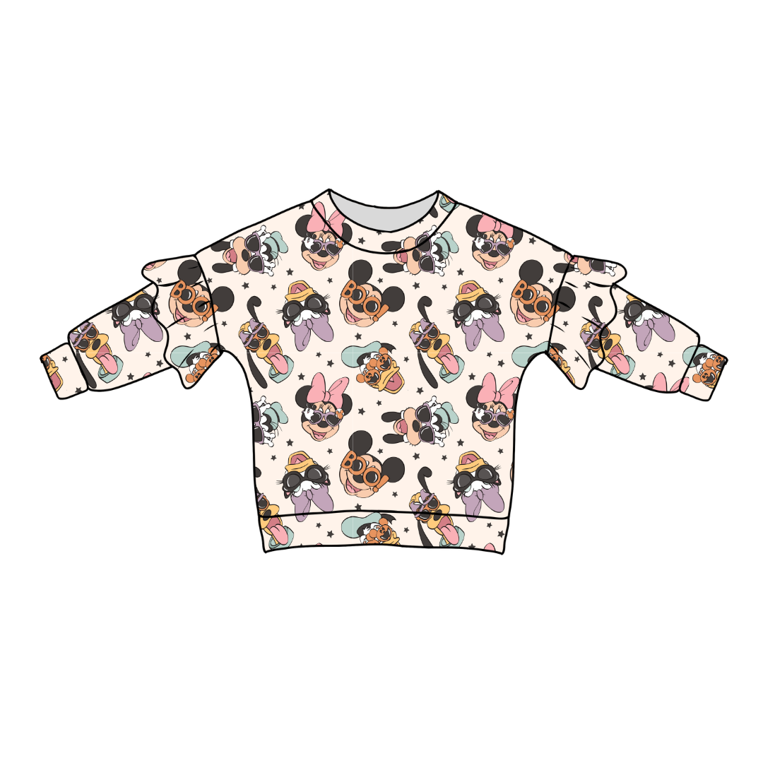 Spooky Cute Crew Lillie Ruffle Sweater Knit - PRE ORDER