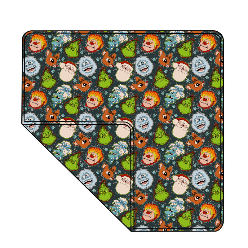 Classic Christmas Mischief Cloud Nine Oversized Blanket - Bamboo - Pre Order - Christmas Special (57.5x80 Inches)