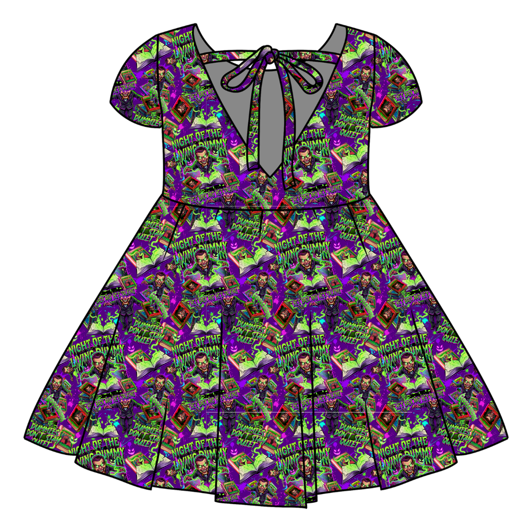 SCARY STORIES - Honey Girl's Twirl Dress Bamboo - PRE ORDER