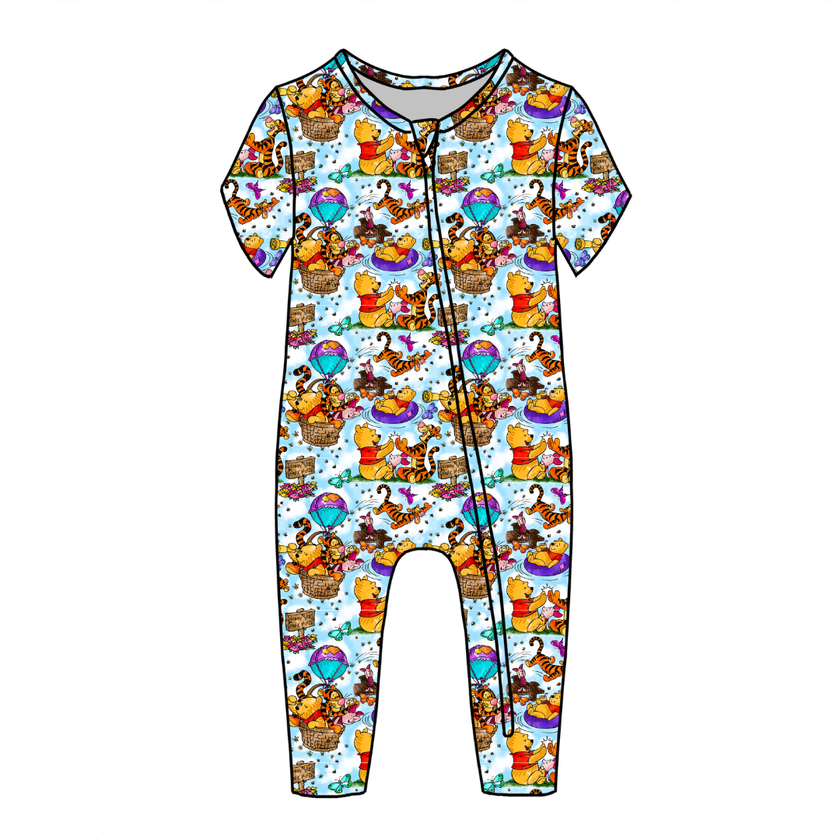 Sweet as Honey Dandelion Short Sleeve Sleeper Bamboo - PRE ORDER