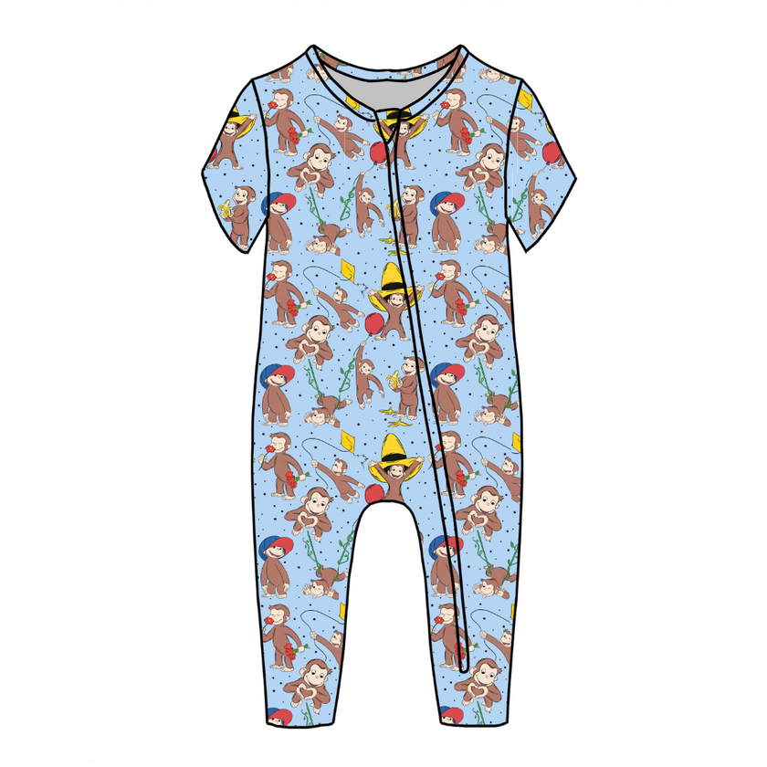 Curious Adventures Dandelion Short Sleeve Sleeper Bamboo - PRE ORDER