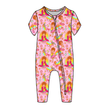 Fancy Schmancy Dandelion Short Sleeve Sleeper Bamboo - PRE ORDER