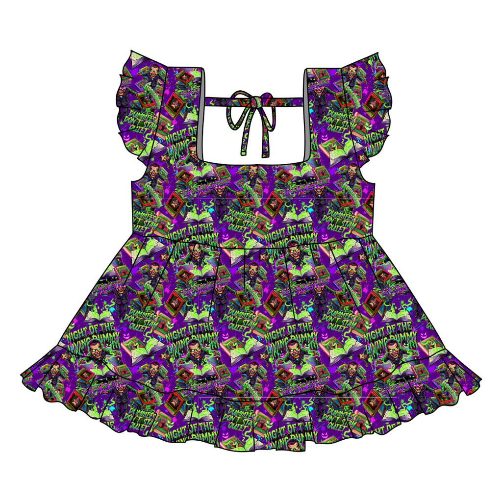 Scary Stories - Sadie Tie Back Ruffle Top - PRE ORDER