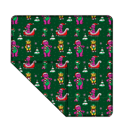 Dino Days of Christmas Dreamscape Oversized Blanket - Knit - Pre Order - Christmas Special (57.5x80 Inches)