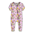 Floating Lights Dandelion Short Sleeve Sleeper Bamboo - PRE ORDER