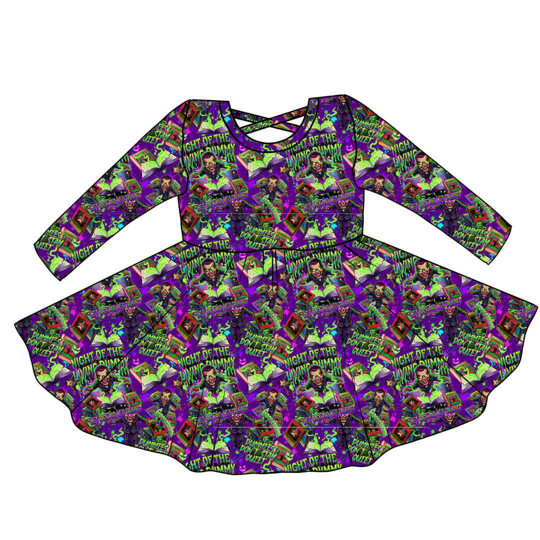 Scary Stories - Violet Cross Back Long Sleeve Knit - PRE ORDER