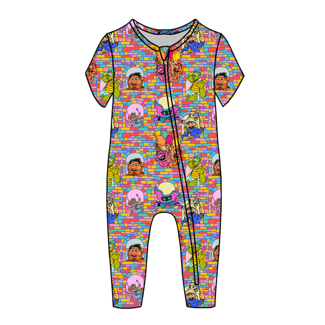 Sunny Side Friends Dandelion Short Sleeve Sleeper Bamboo - PRE ORDER