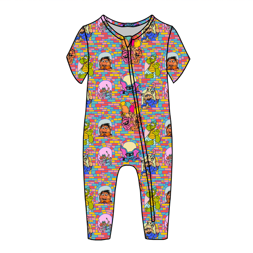Sunny Side Friends Dandelion Short Sleeve Sleeper Bamboo - PRE ORDER
