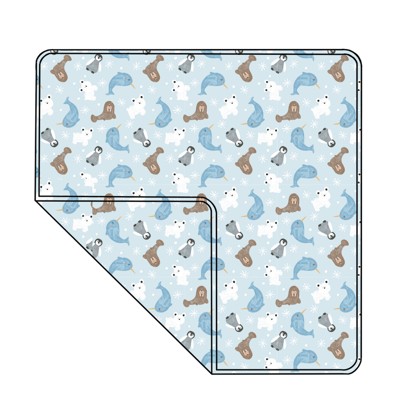 Snowy Sidekicks Enchanted Blanket - Knit - Pre Order - Christmas Special (50x50 Inches)