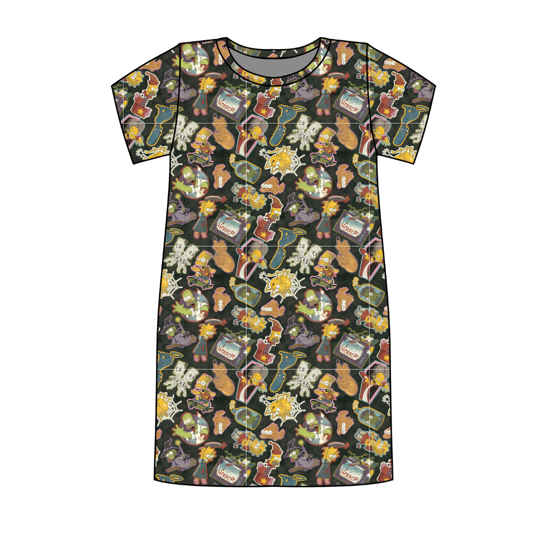Treehouse Terror Poppy Oversized Sleep Shirt Bamboo - Pre Order
