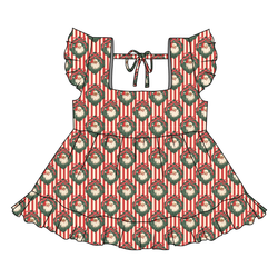 Candy Cane Lane Sadie Tie Top - Knit - Pre Order - Christmas Special