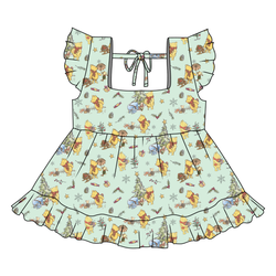 Woodland Christmas Wishes Sadie Tie Top - Knit - Pre Order - Christmas Special