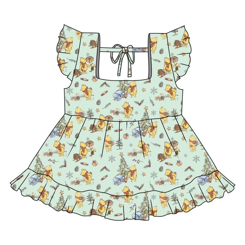Woodland Christmas Wishes Sadie Tie Top - Knit - Pre Order - Christmas Special