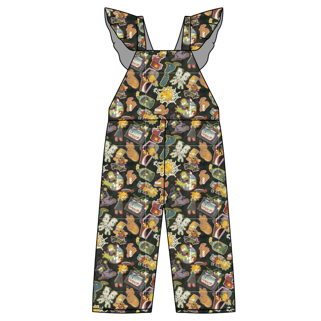 Treehouse Terror - Daisy Girl's Flutter Jumpsuit Knit - PRE ORDER