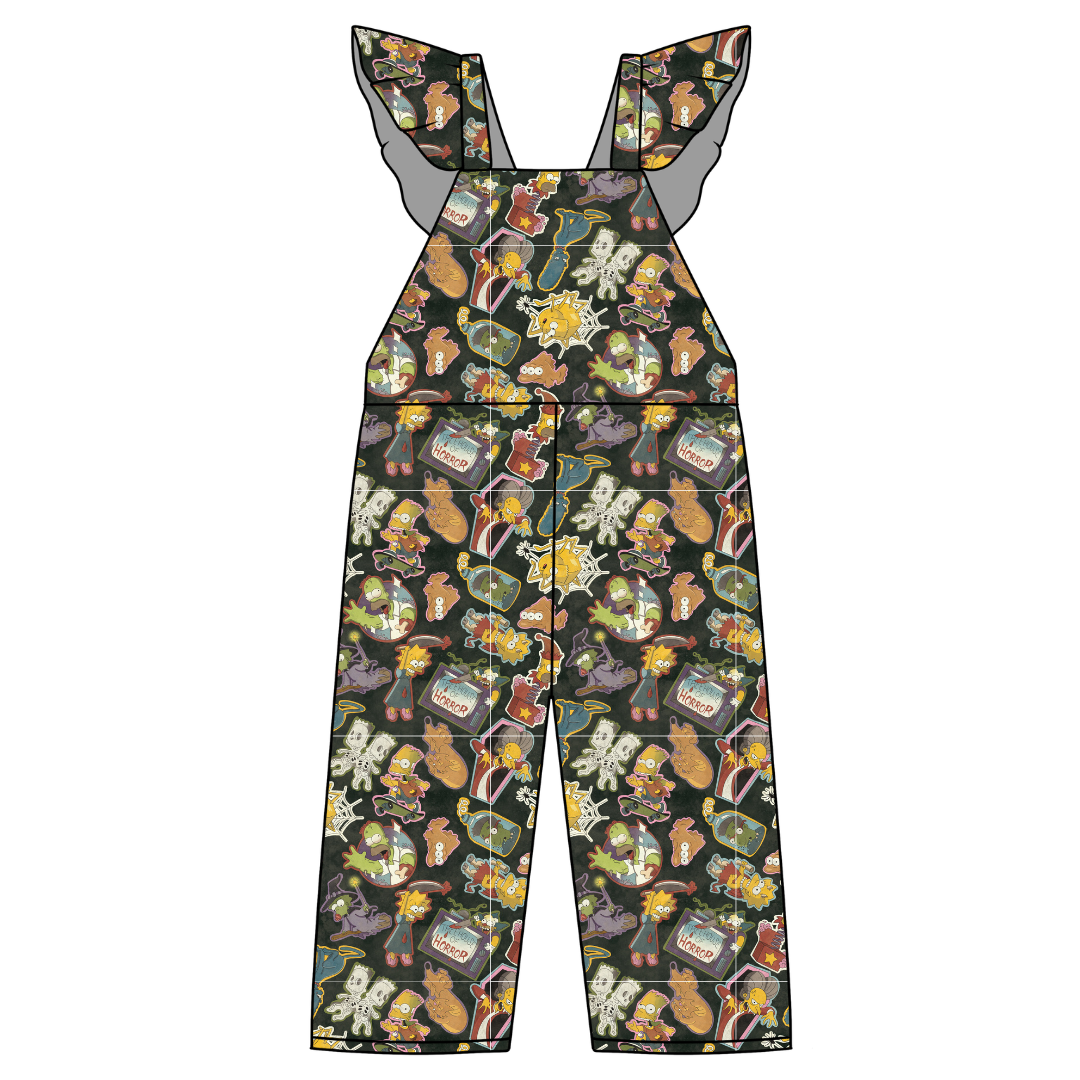 Treehouse Terror - Daisy Girl's Flutter Jumpsuit Knit - PRE ORDER