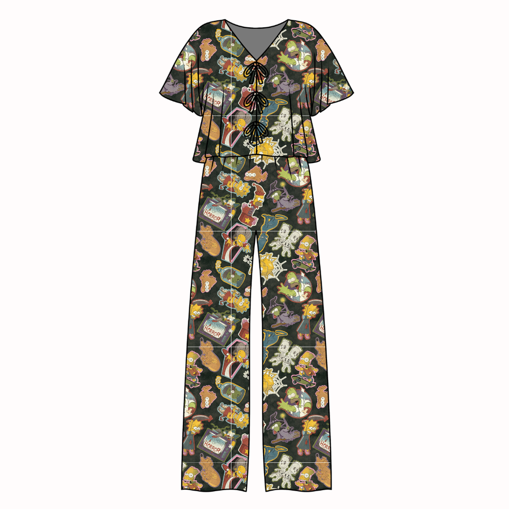 Treehouse Terror - Lollipop Women's Front Tie Set Bamboo - Pre Order