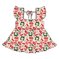 World's Best Elf Sadie Tie Top - Knit - Pre Order - Christmas Special