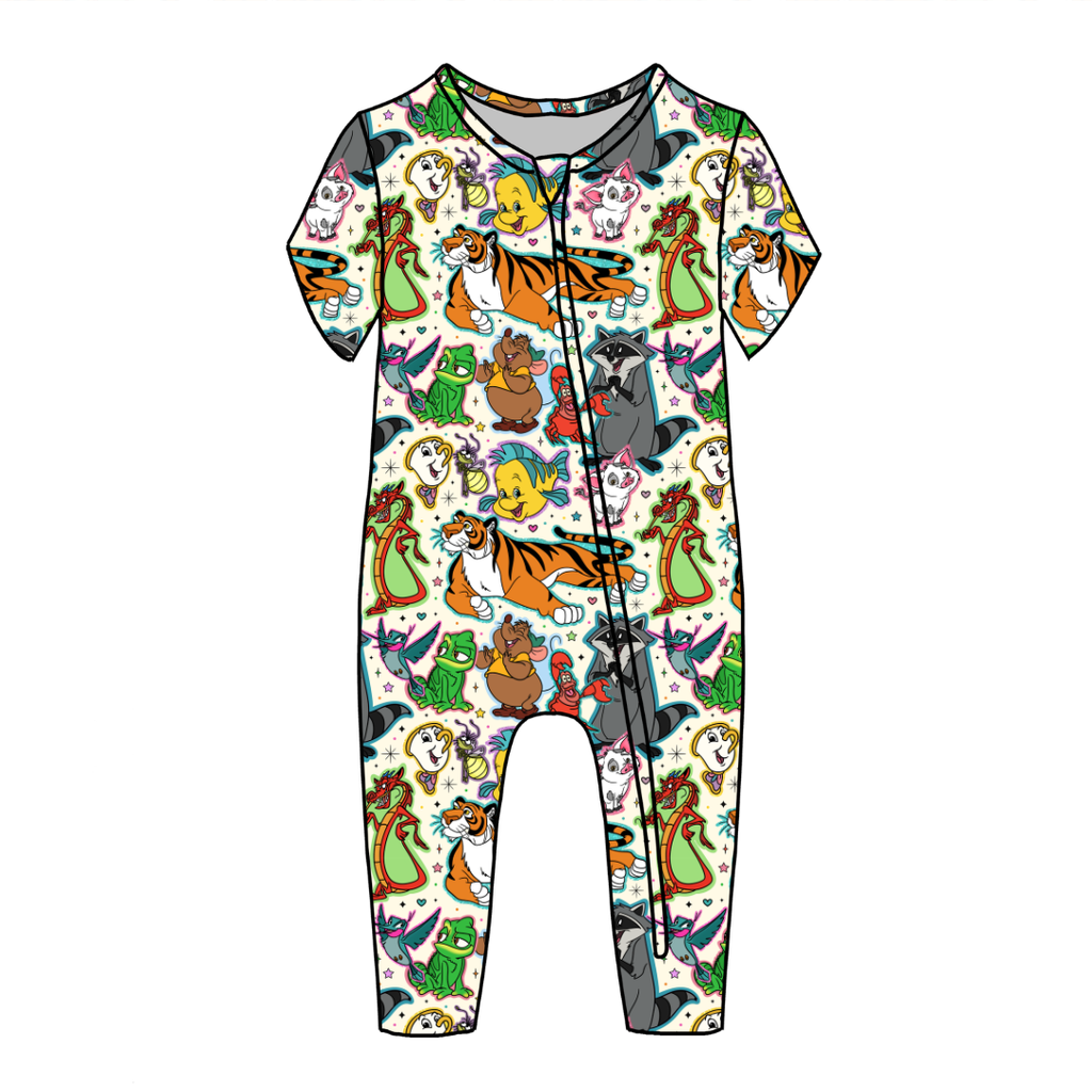 Storybook Squad Dandelion Short Sleeve Sleeper Bamboo - PRE ORDER
