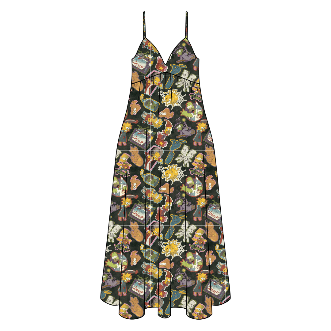 Treehouse Terror Harper Women's Low Back Dress Bamboo - Pre Order