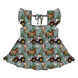 Farmhouse Christmas Sadie Tie Top - Knit - Pre Order - Christmas Special