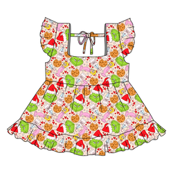 Heart of Whoo Ville Sadie Tie Top - Knit - Pre Order - Christmas Special