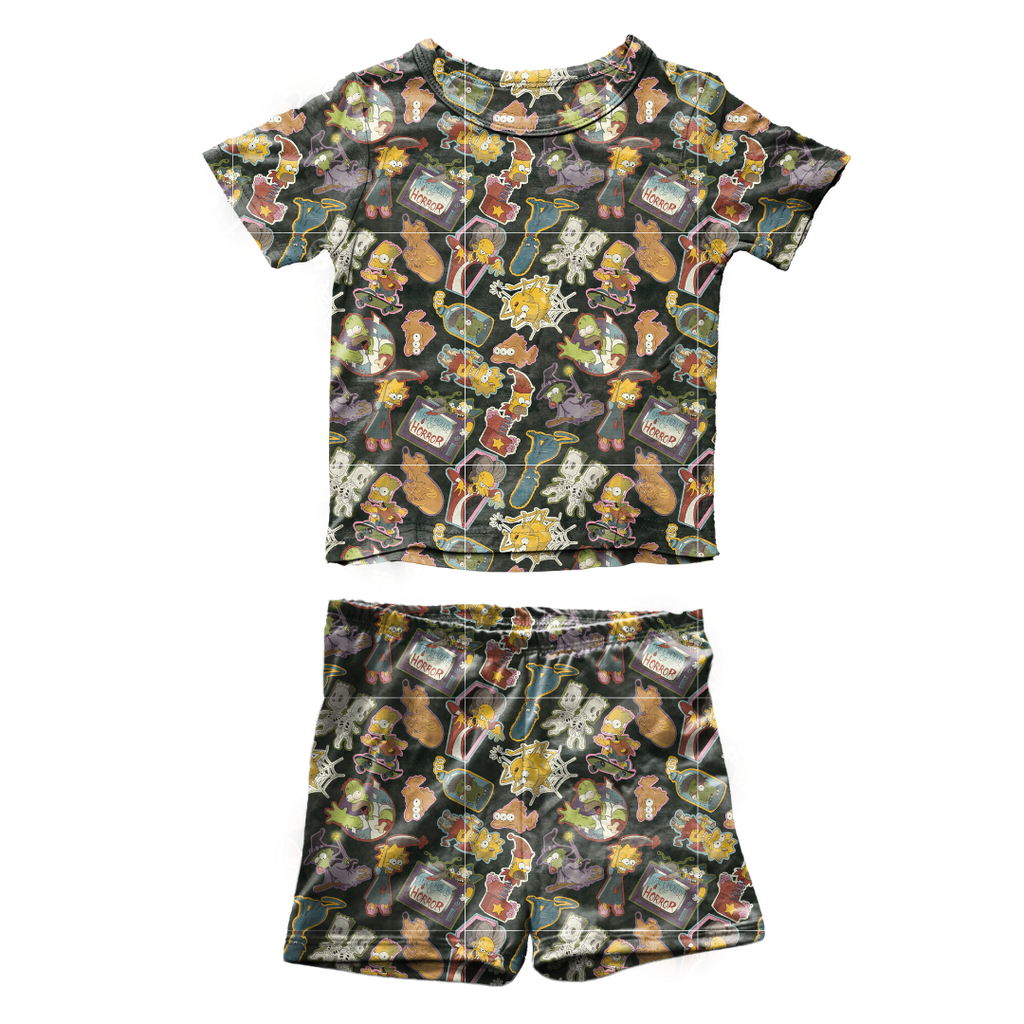Treehouse Terror Fawn Short Sleeve Short Set Bamboo - PRE ORDER