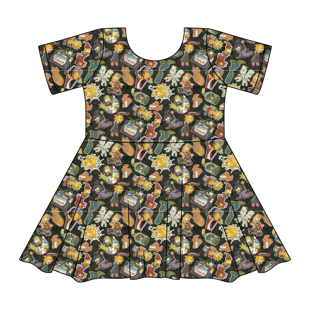 Treehouse Terror - SIERRA - KNIT TWIRL DRESS - PRE ORDER