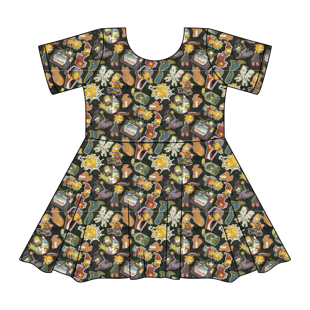Treehouse Terror - SIERRA - KNIT TWIRL DRESS - PRE ORDER