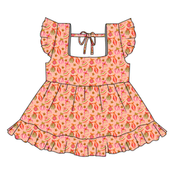 Bubblegum Bells Sadie Tie Top - Knit - Pre Order - Christmas Special