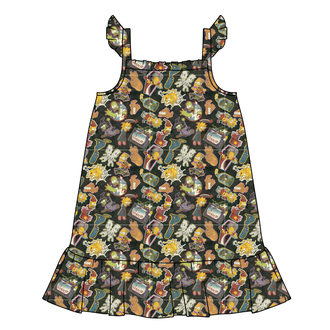 Treehouse Terror Honey Bamboo Sleeveless Nightgown - PRE ORDER