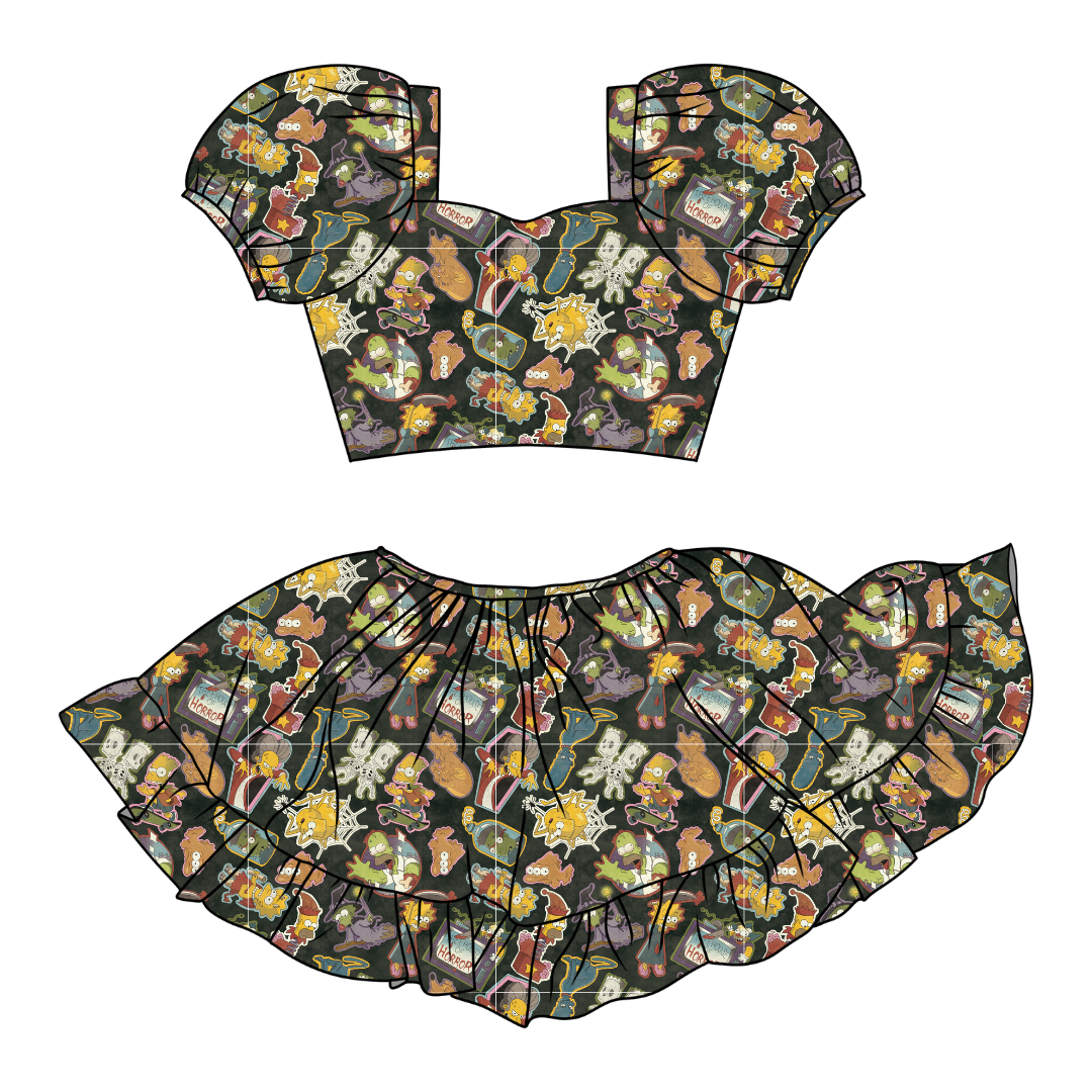 Treehouse Terror - Starlet Skirt Set Knit - PRE ORDER