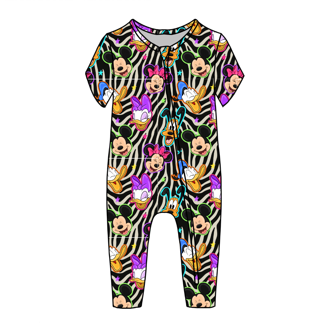 Throwback Crew Dandelion Short Sleeve Sleeper Bamboo - PRE ORDER