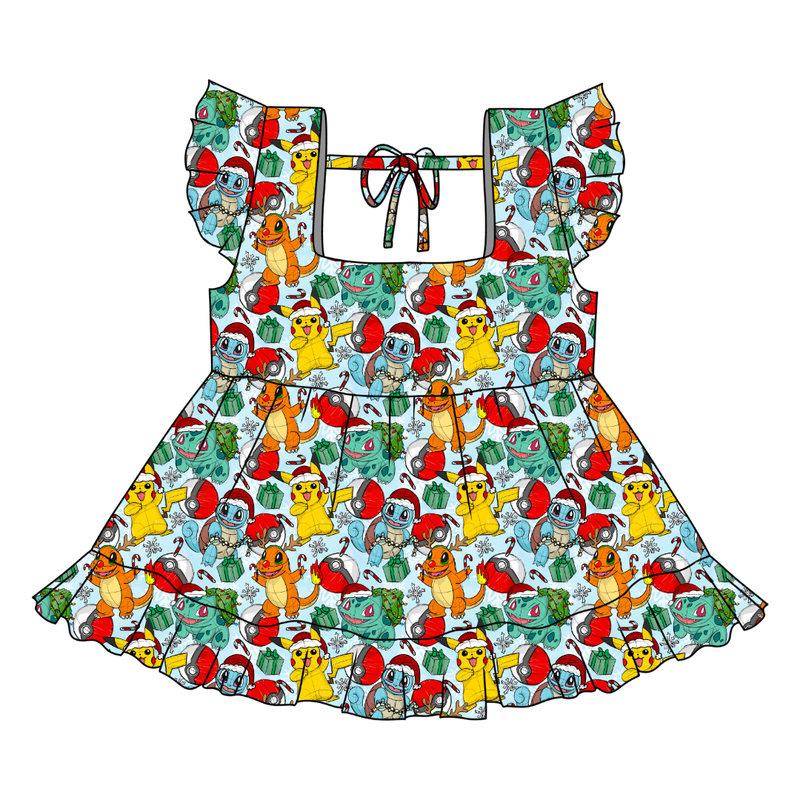 Gotta Catch Christmas Sadie Tie Top - Knit - Pre Order - Christmas Special
