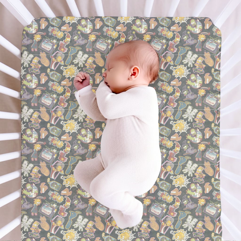Treehouse Terror Fitted Sheet Bamboo - PRE ORDER
