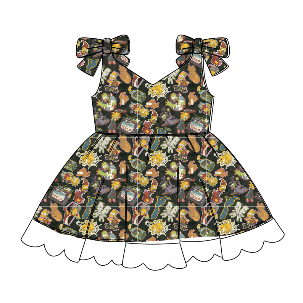 Treehouse Terror - Zoe Twirl Party Dress - PRE ORDER