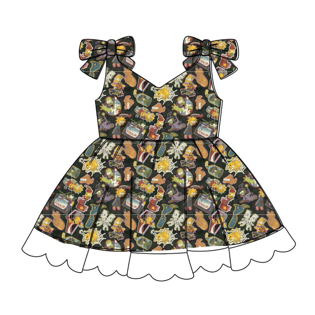 Treehouse Terror - Zoe Twirl Party Dress - PRE ORDER