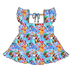 Holiday Hunny Sadie Tie Top - Knit - Pre Order - Christmas Special