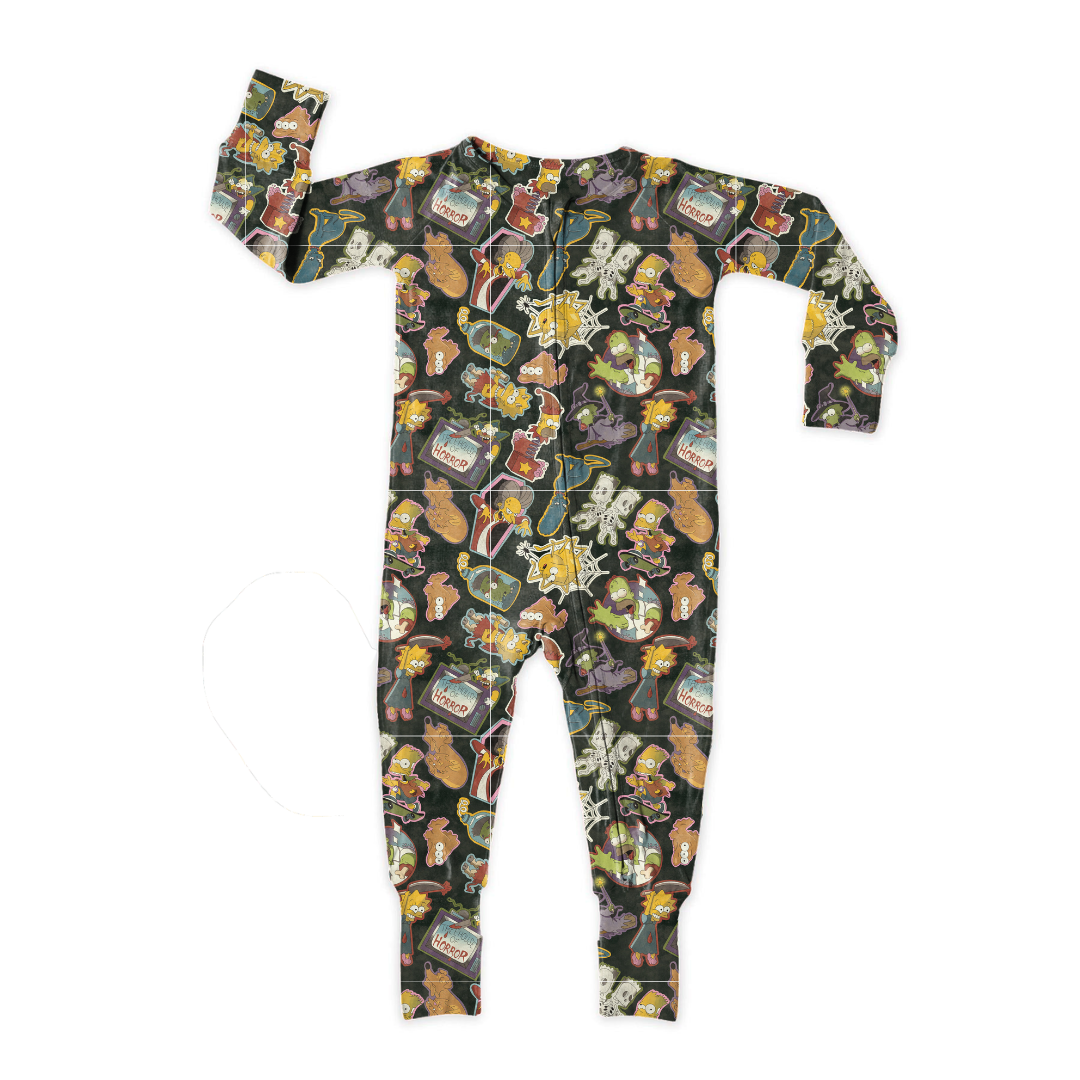 Treehouse Terror Dreamland Long Sleeve Sleeper Bamboo - PRE ORDER