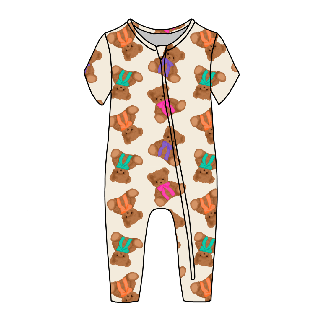 Cuddle Cuties Dandelion Short Sleeve Sleeper Bamboo - PRE ORDER