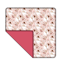 Jolly Snowman - Pink Dreamscape Oversized Blanket - Knit - Pre Order - Christmas Special (57.5x80 Inches)